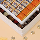 Happy diwali elephant festive designed 2-layer premium chocolate hard box