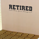 "Let the fun begin" retirement designed extra large hamper