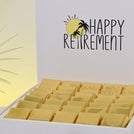 "Happy retirement" designed premium chocolate large hamper