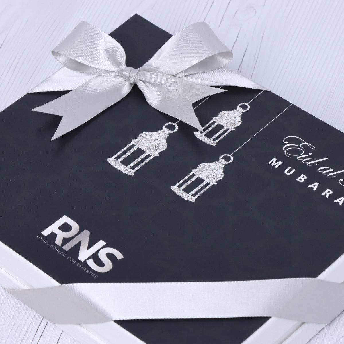 Set of 3 Corporate branded premium chocolate hard box with designed top card.