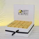 "Happy retirement" designed premium chocolate large hamper