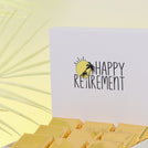 "Happy retirement" designed premium chocolate small hamper