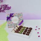 Happy diwali floral pattern designed 20-piece premium chocolate hard box