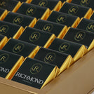 Corporate customized premium chocolate medium leather tray