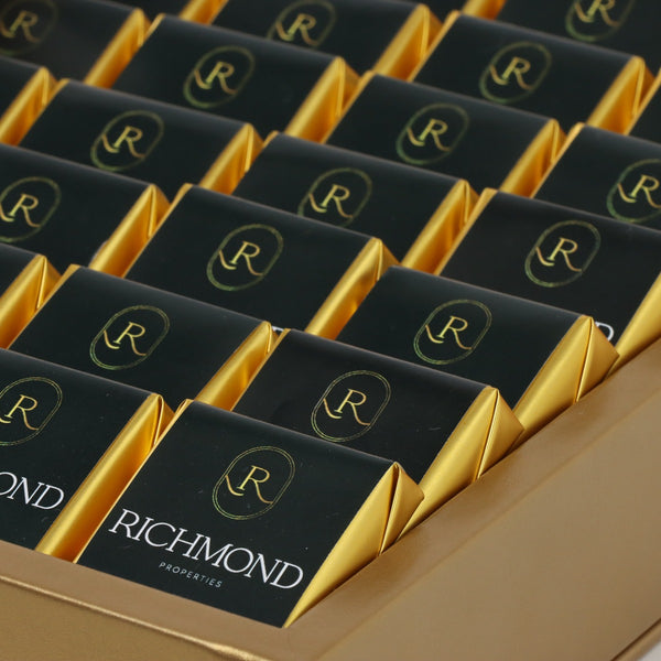 Corporate customized premium chocolate medium leather tray