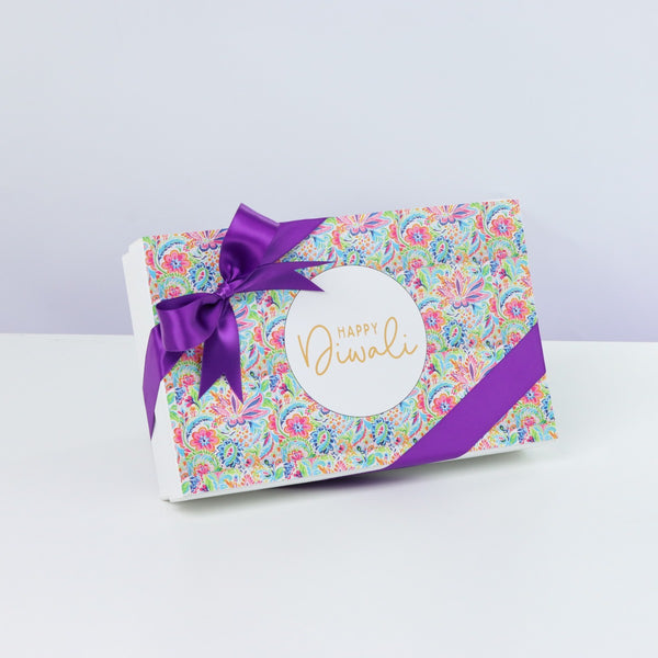 Happy diwali floral pattern designed 15-piece premium chocolate hard box