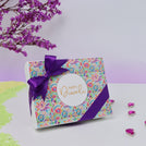 Happy diwali floral pattern designed 12-piece premium chocolate hard box