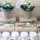 Baby rustic theme chocolate wood stand