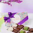 Set of 6 Happy Diwali floral pattern designed 8-piece premium chocolate hard box