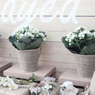 Baby rustic theme chocolate wood stand