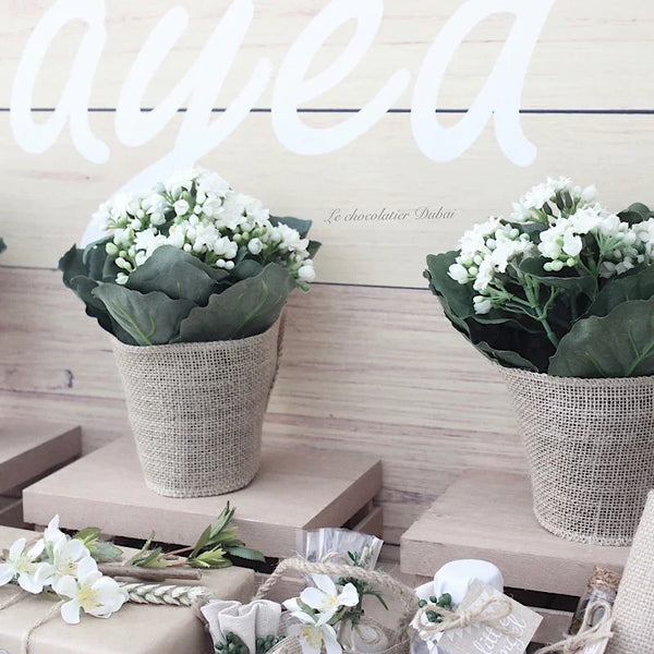 Baby rustic theme chocolate wood stand