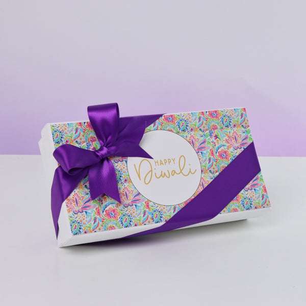 Set of 6 Happy Diwali floral pattern designed 8-piece premium chocolate hard box