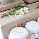 Baby rustic theme chocolate wood stand