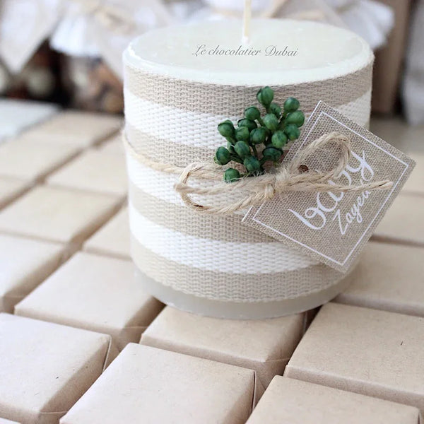 Baby rustic theme chocolate wood stand