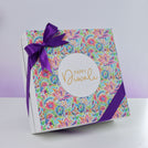 Happy diwali floral pattern designed premium chocolate one layer hard box