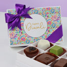 Set of 8 Happy Diwali floral pattern designed 6-pieces premium chocolate hard box