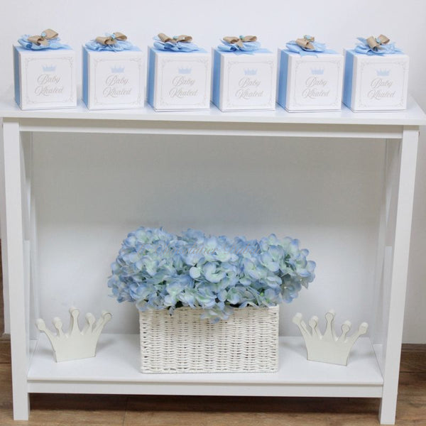 Baby boy carousel horse theme decorated chocolate wood stand with personalized backdrop