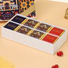 Set of 6 Happy Diwali majestic elephant designed 8-piece chocolate hard box