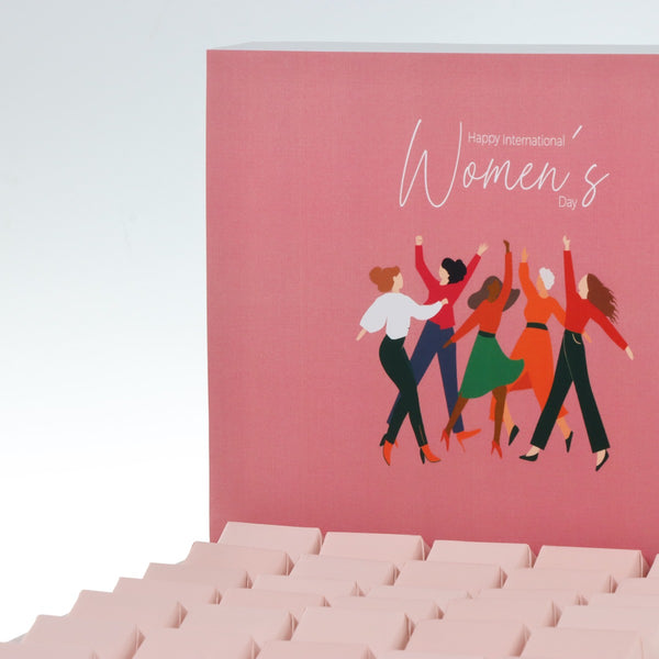 Happy international women's day designed premium chocolate large hamper