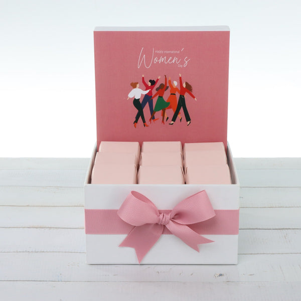 Happy international women's day designed premium chocolate small hamper