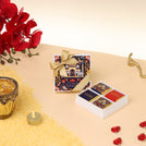 Set of 15 Happy Diwali majestic elephant designed 4P premium chocolate hard box