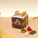 Set of 20 Happy Diwali majestic elephant designed premium chocolate cube soft box