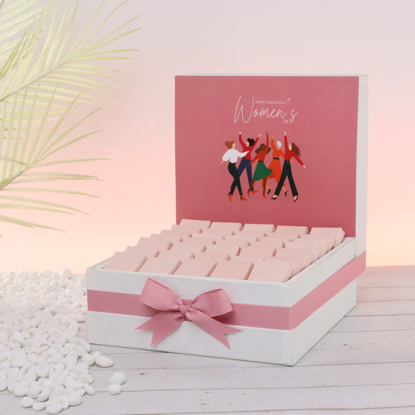 Happy international women's day designed premium chocolate large hamper