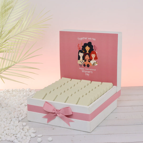 "Together we rise" international women's day designed premium chocolate large hamper