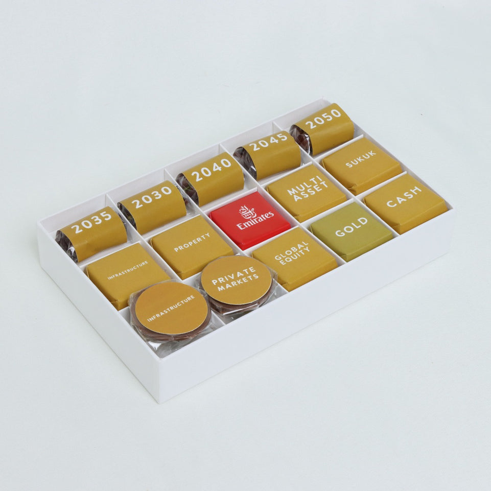 CORPORATE CUSTOMIZED CHOCOLATE & DATES HARD BOX