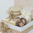 Rustic customized designed chocolate candle small hamper