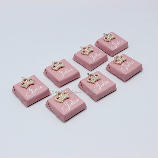 Baby personalized crown decorated loose chocolate