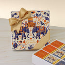 Happy diwali elephant festive designed 9-piece premium chocolate hard box