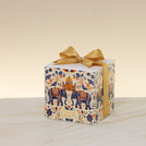 Set of 20 Happy Diwali elephant festive designed premium chocolate cube soft box giveaway