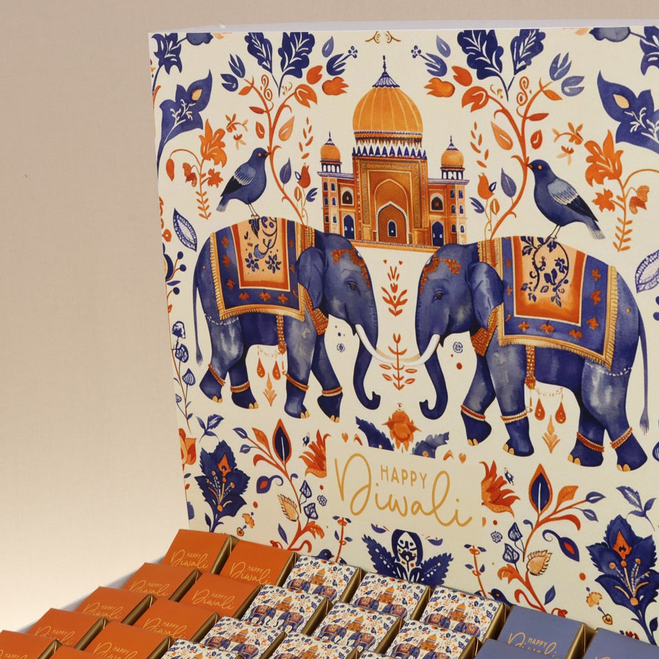 HAPPY DIWALI ELEPHANT FESTIVE DESIGNED CHOCOLATE EXTRA LARGE HAMPER