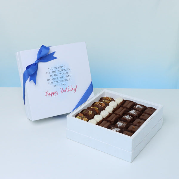 Birthday you deserve happiness 25-piece chocolate hard box