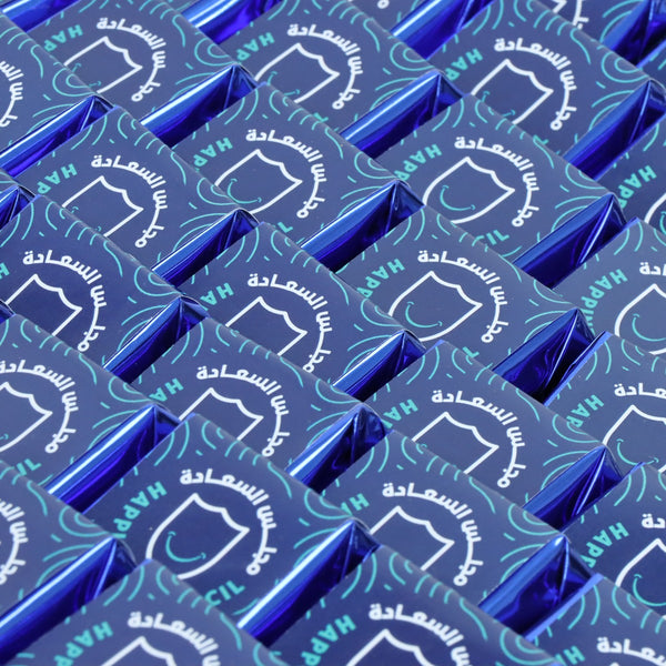 Corporate customized chocolate arrangement wood stand