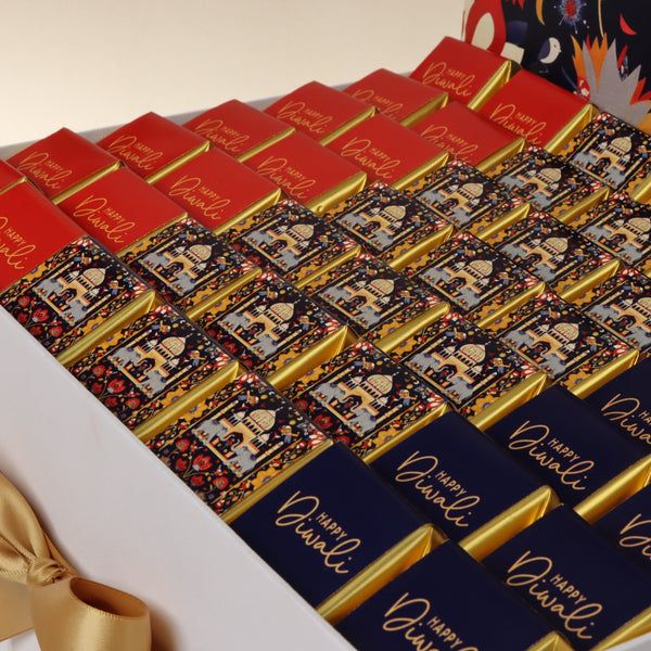 Happy diwali majestic elephant designed premium chocolate extra large hamper