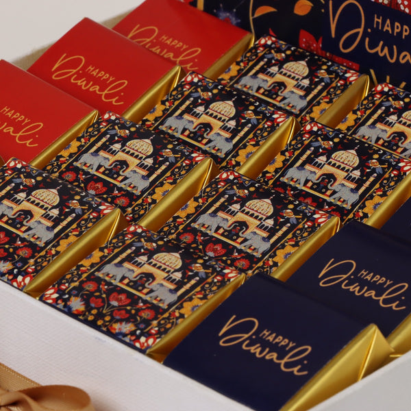Happy diwali majestic elephant designed premium chocolate medium hamper
