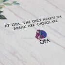 Corporate customized big heart premium chocolate with hammer printed magnetic box