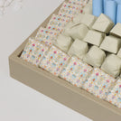 Eid mubarak acrylic mosque decorated chocolate large leather tray