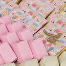 Eid mubarak acrylic mosque decorated chocolate large leather tray