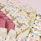 Luxury eid mubarak acrylic mosque decorated chocolate leather tray