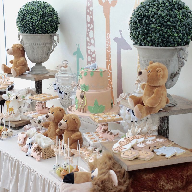 LUXURY SAFARI THEME DECORATED CHOCOLATE & COOKIES DESSERT TABLE