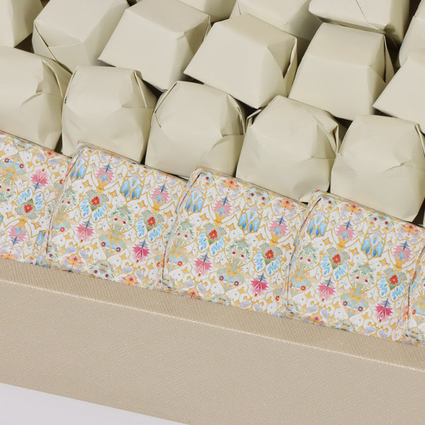 Luxury eid mubarak acrylic mosque decorated chocolate large leather tray