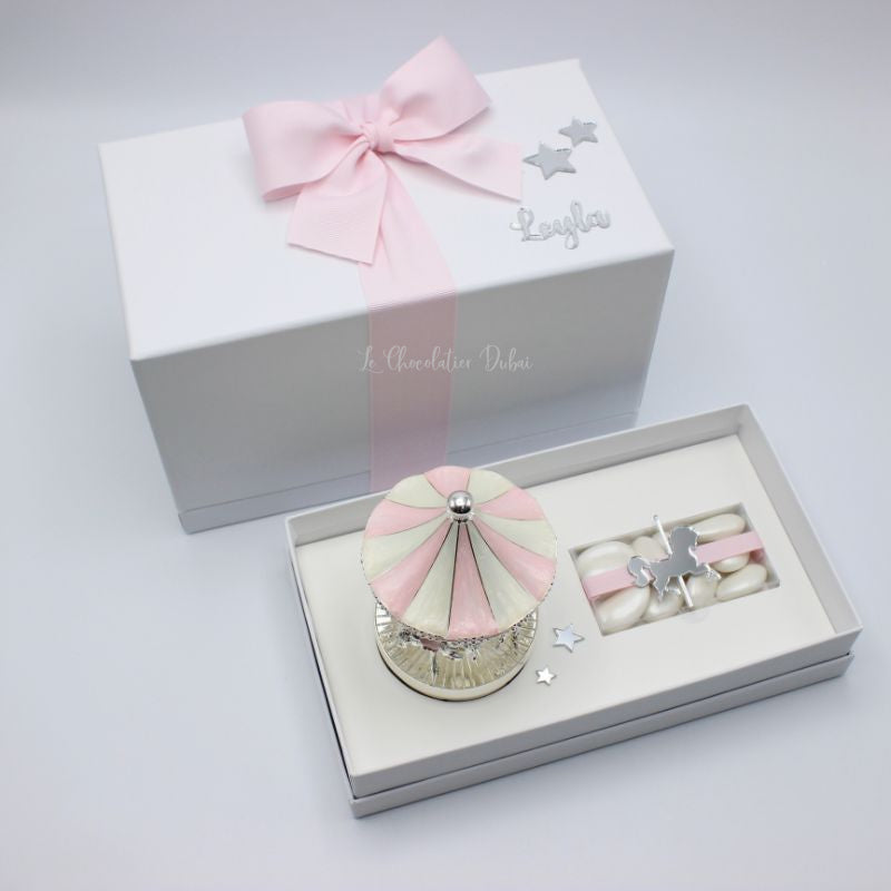 Luxury personalized carousel music hard box