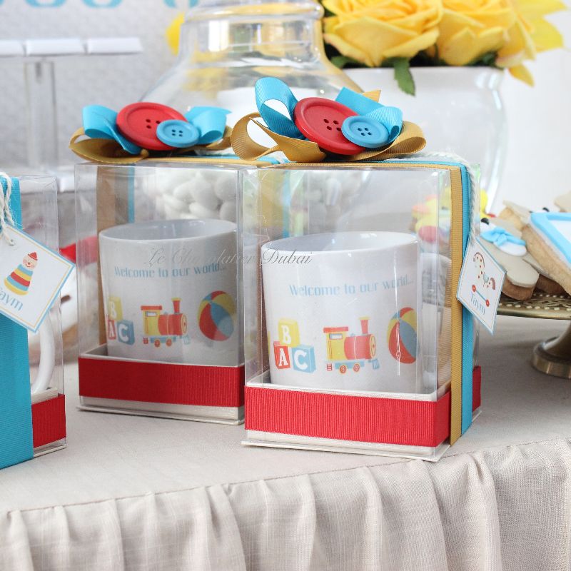 BABY TOY STORE THEME DESIGNED MUG CLEAR BOX