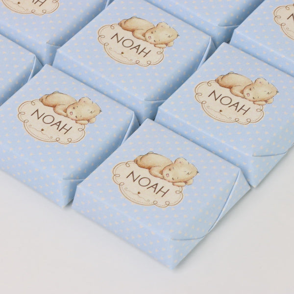 Baby teddy design personalized chocolate