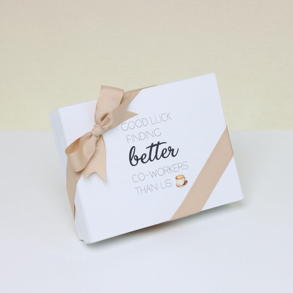 Good luck finding better co-worker than us 12piece premium chocolate hard box