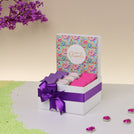 Happy diwali floral pattern designed premium chocolate small hamper