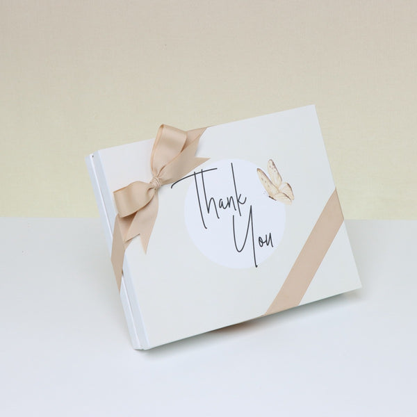 "Thank you" butterfly designed 20-piece premium chocolate hard box
